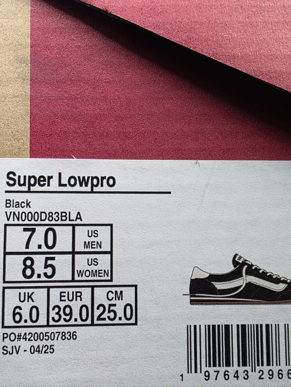 Vans Super Lowpro Black Men's Skate Sneakers